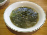 Sorrel soup with capers