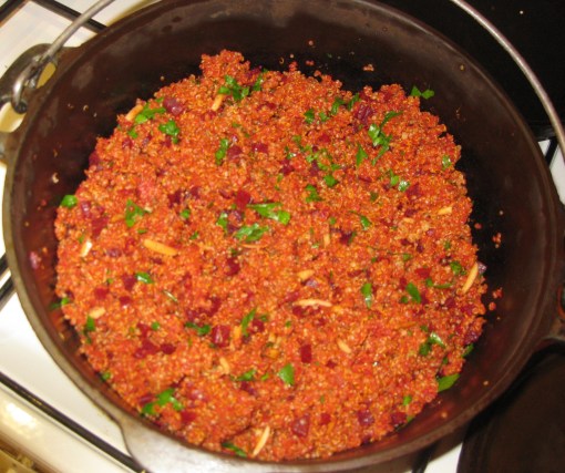Quinoa and beets