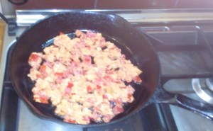 Vegan veggie lentil scramble 1