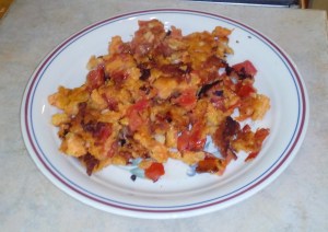 Vegan veggie lentil scramble 2